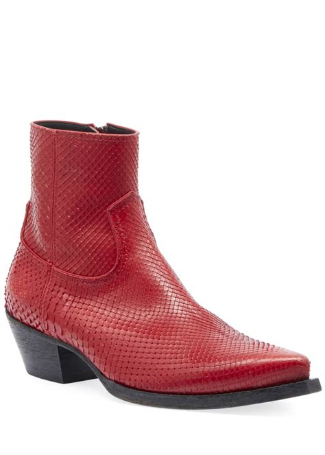 saint laurent boots men's|saint laurent male boots snakeskin.